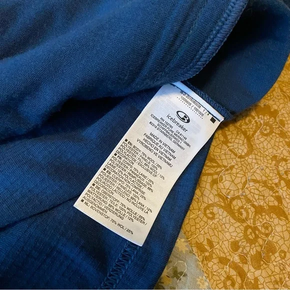 Icebreaker Womens Largo Ellipse Vest Merino Wool Quilted GT Size Medium blue - Picture 7 of 9